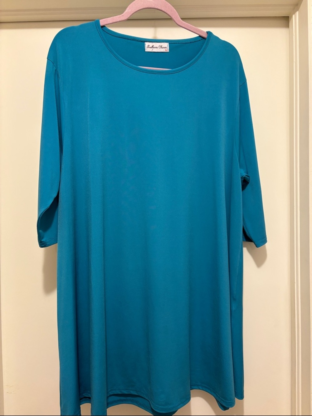 Southern Charm Teal Women's Tunic Top
